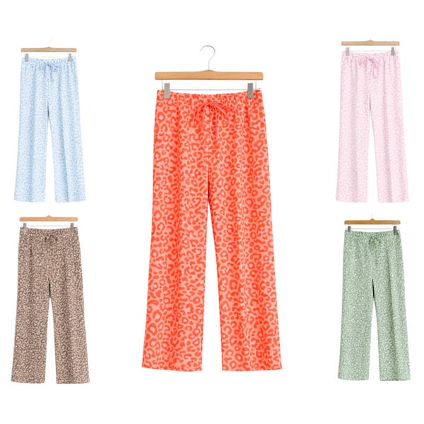 Comfy broek CHEETAH 🧡🩷🩵💚🤎