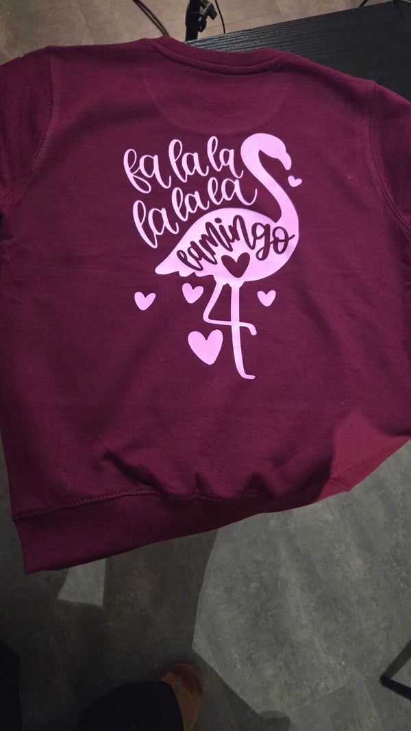 Trui flamingo bordeaux