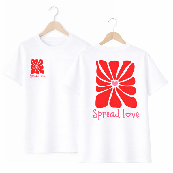T-Shirt SPREAD LOVE (rood/roze)