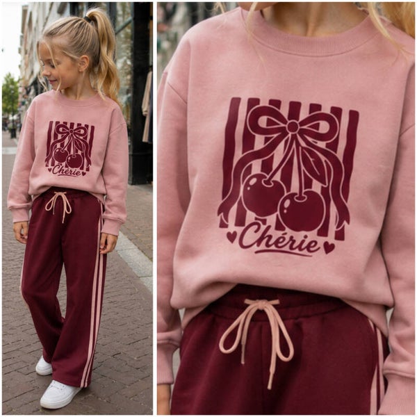 Sweater CHÉRIE (nuderoze/Bordeaux)