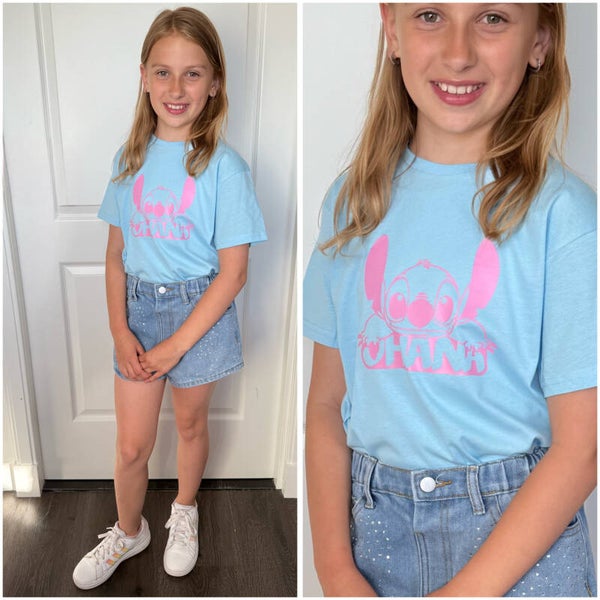 Stitch Ohana (blauw/roze)