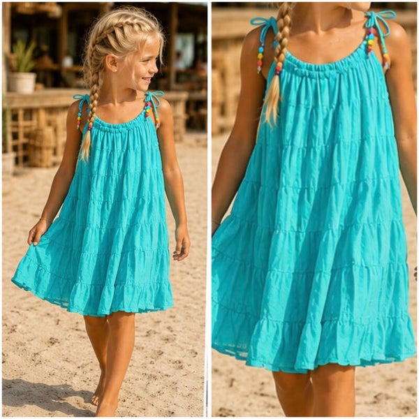 Boho Beach Jurk (AQUA)