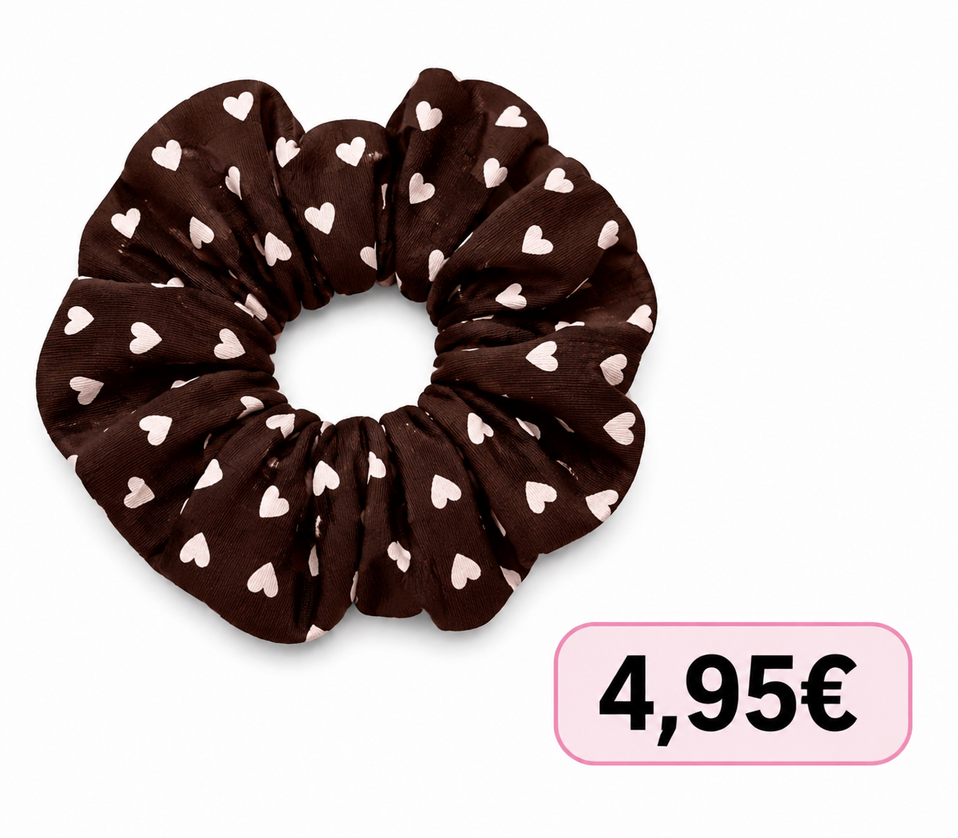 Scrunchie HARTJES (bruin/beige)