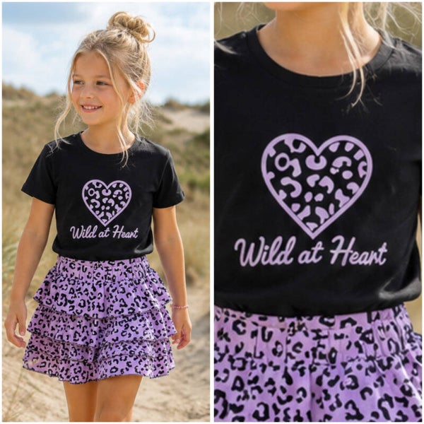 T-Shirt WILD AT HEART (LILA)