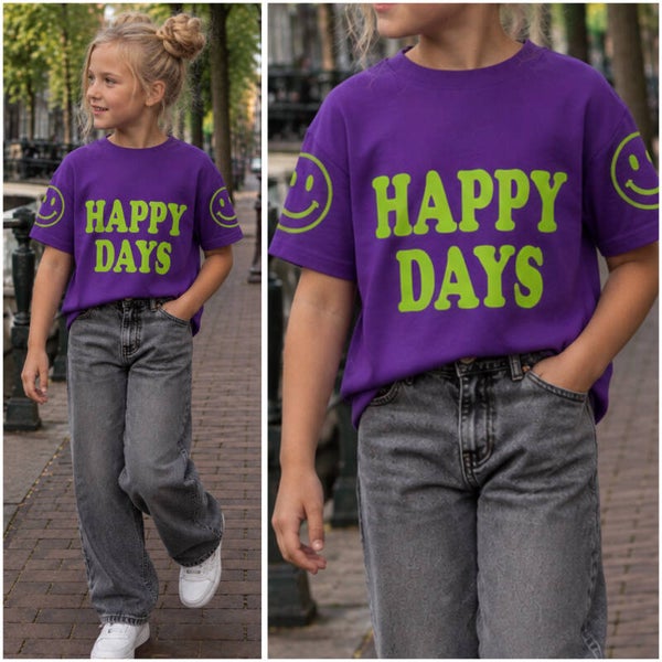 T-Shirt HAPPY DAYS 💜💚