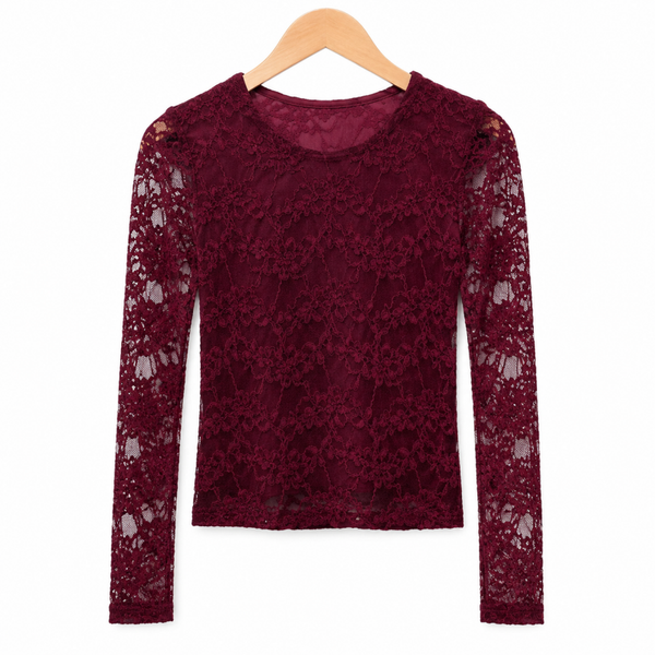 Longsleeve FLOOR (Bordeaux rood) verzenddatum 07/09