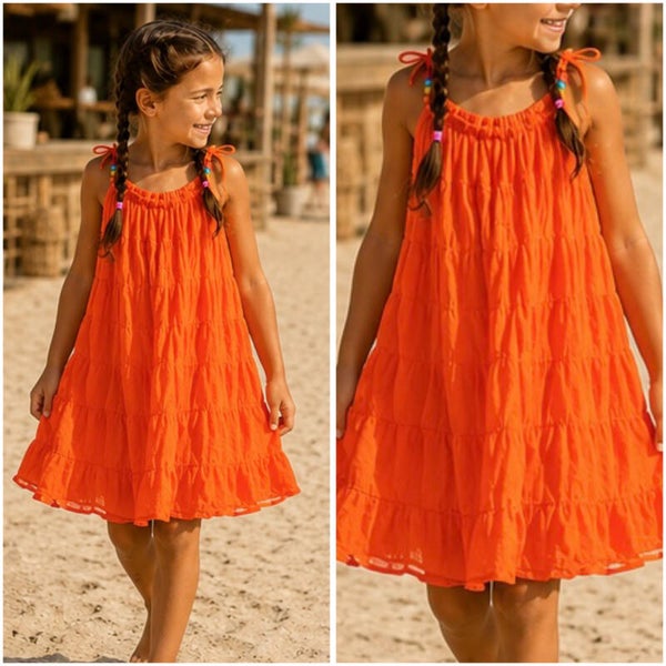 Boho Beach Jurk (ORANJE)