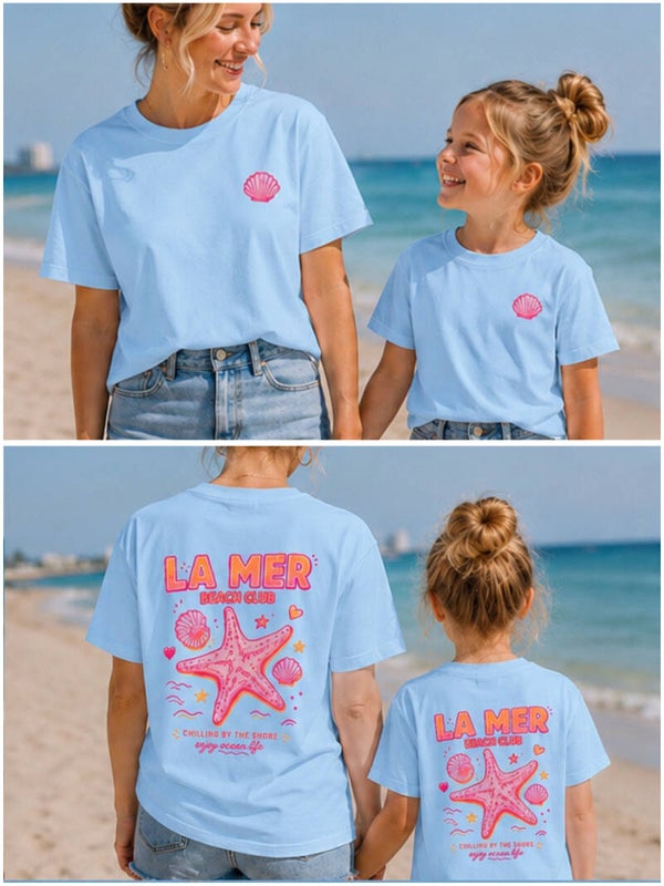 T-Shirt LE MER 🐚🩵