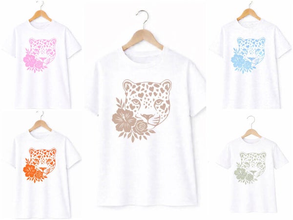 T-shirt CHEETAH 🩵🩷🧡💚🤎