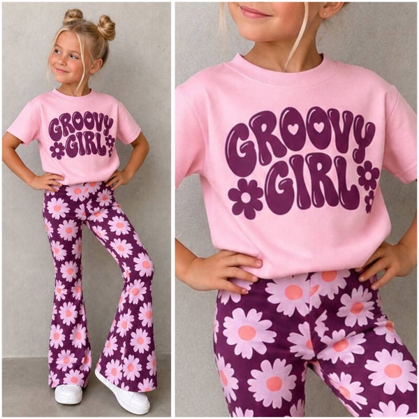 T-shirt GROOVY GIRL (rainbowplum)