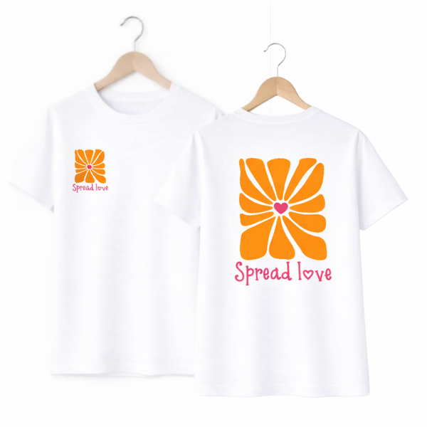 T-Shirt SPREAD LOVE (oranje/roze)