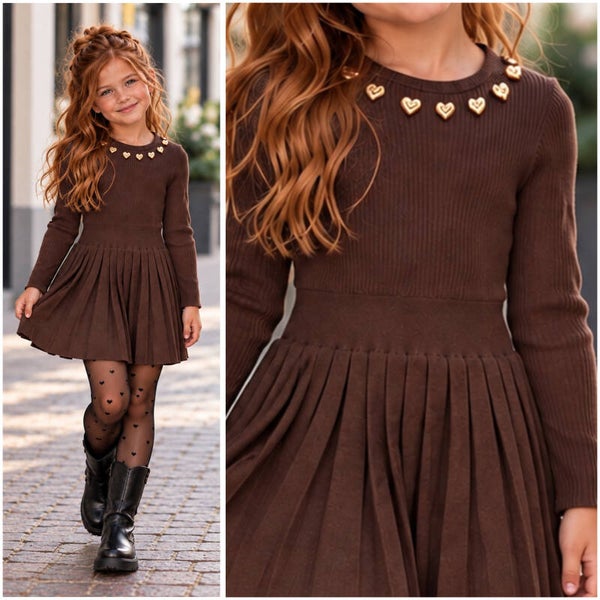 ISABEL Dress (bruin) VERZENDDATUM 6/10/26