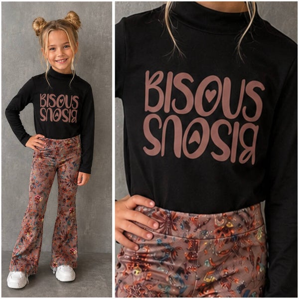 Longsleeve BISOU *bruin* (velvet)