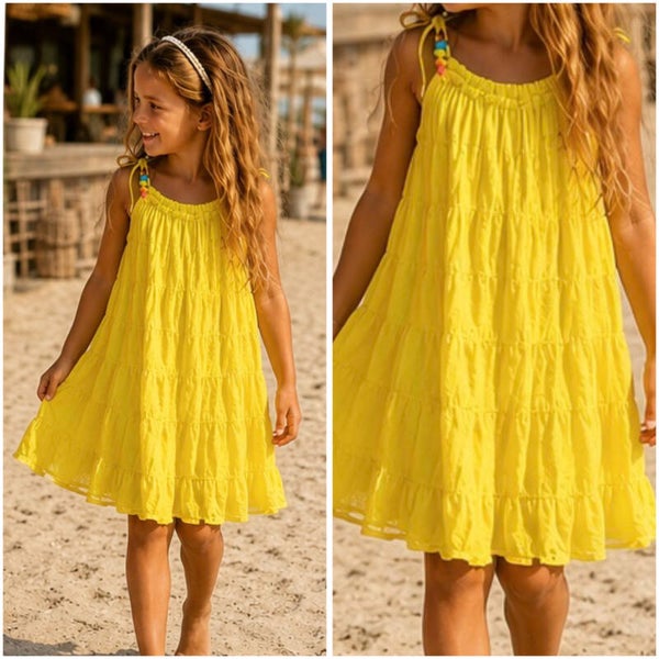 Boho Beach Jurk (GEEL)