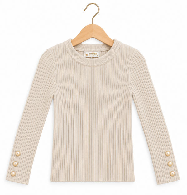 Longsleeve BASIC (cremé) VERZENDDATUM 25/09/26