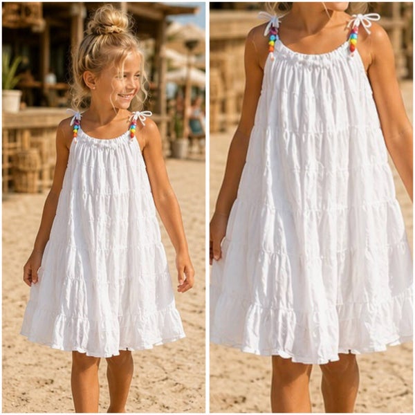 Boho Beach Jurk (WIT)