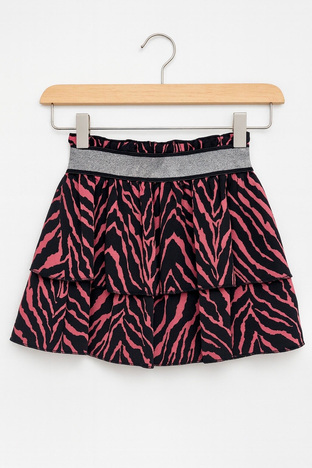 Rokje zebra koraal/zwart