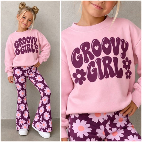 Sweater GROOVY GIRL (rainbowplum)