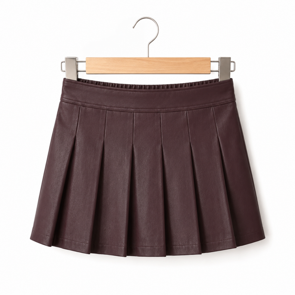 Letherlook Plooienskort (Bordeaux)