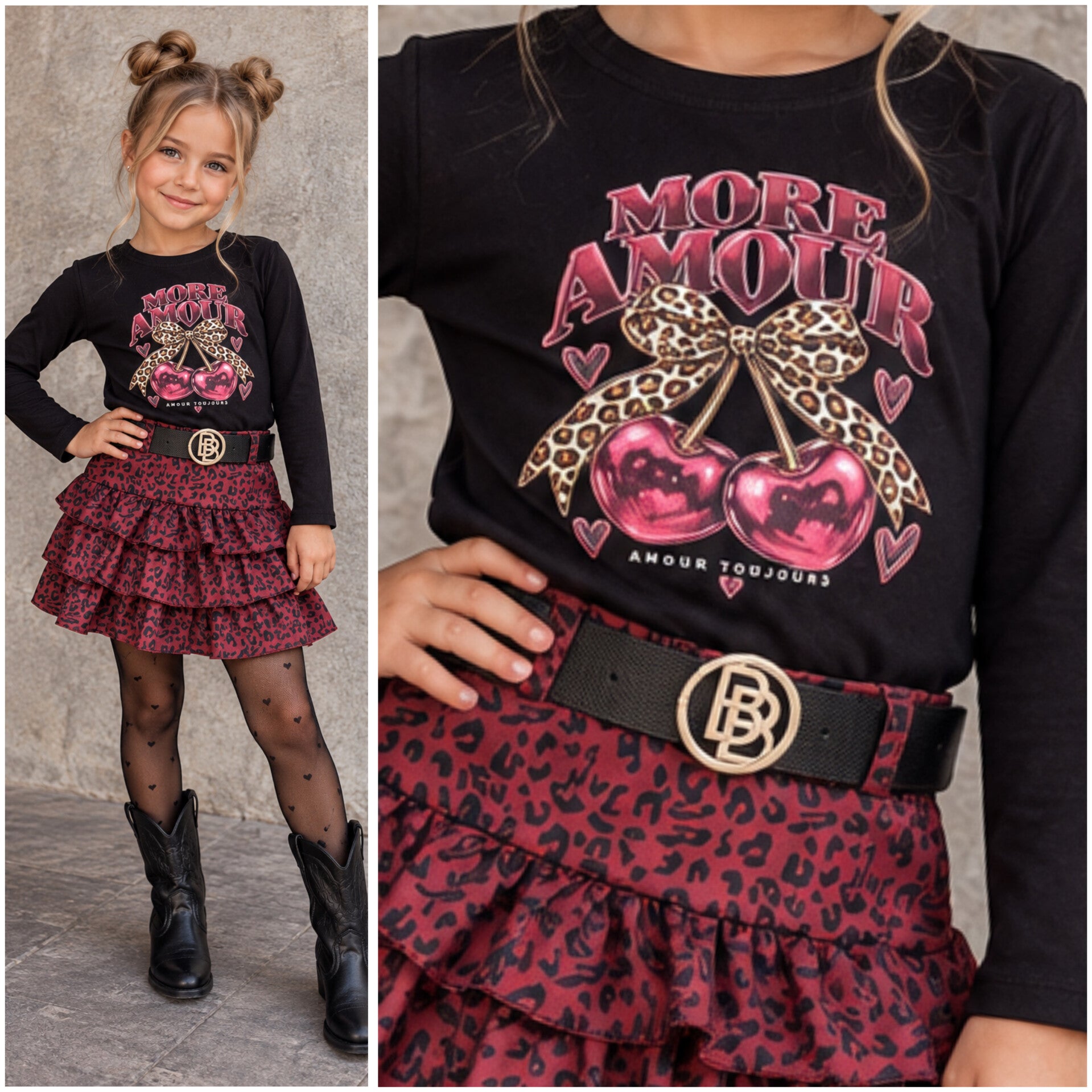 Longsleeve CHERIE-AMOUR (zwart)