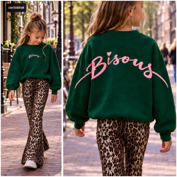 Sweater BISOUS 💚🩷