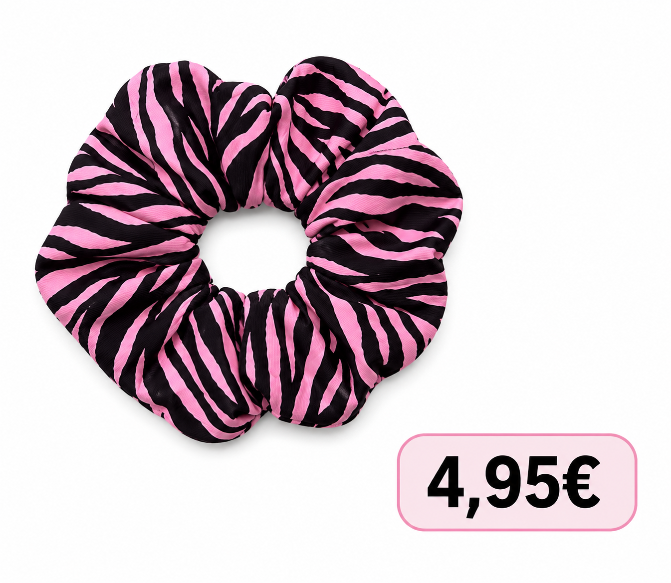 Scrunchie ZEBRA (bruin/roze) 🤎🩷