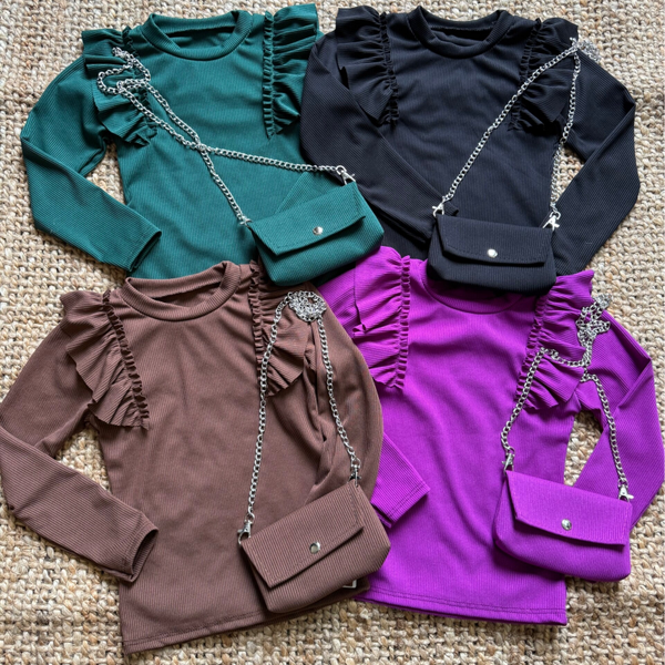 Longsleeve met bijpassend tasje