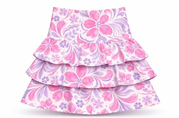 Rokje bloem Roze/Lila🩷💜