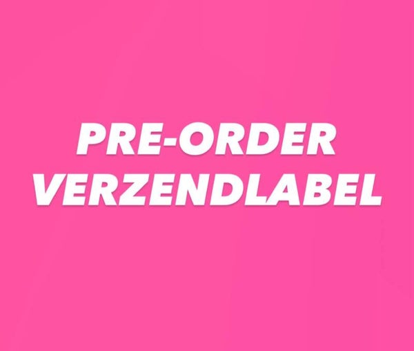 Verzendlabel pre order