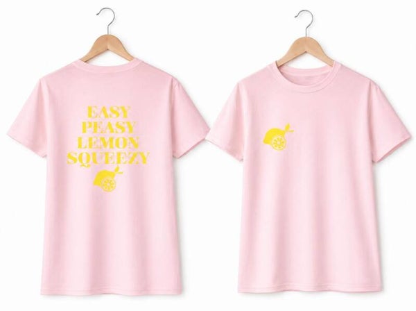 T-Shirt Lemon Squeezy licht roze 🍋