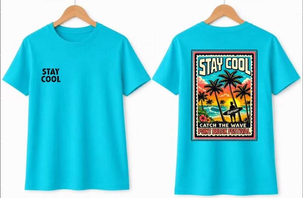 T-Shirt Stay Cool Blauw