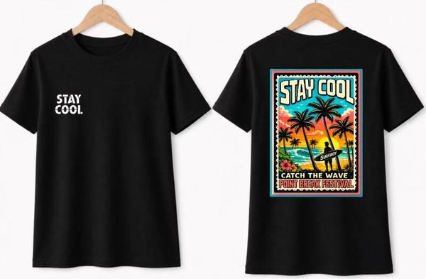 T-Shirt Stay cool zwart