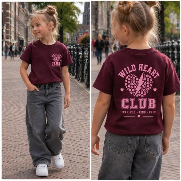 T-Shirt WILD HEART CLUB Bordeaux