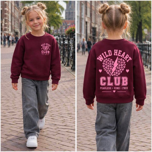 Sweater WILD HEART CLUB Bordeaux