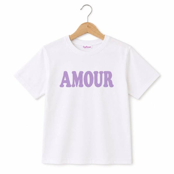 T-Shirt Amour Lila.