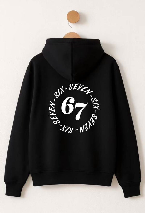 Hoodie 67 unisex (verschillende kleuren opdruk mogelijk)