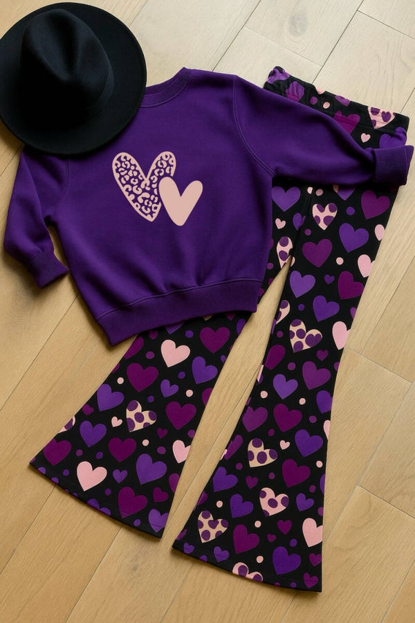 Flared PURPLE HEART 💜 (VELVET)