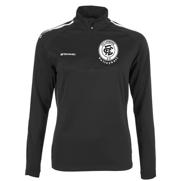 First Quarter Zip Top Ladies Black-Anthracite