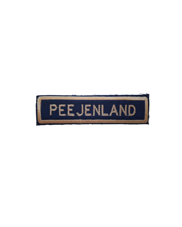 Peejenland verkeersbord embleem