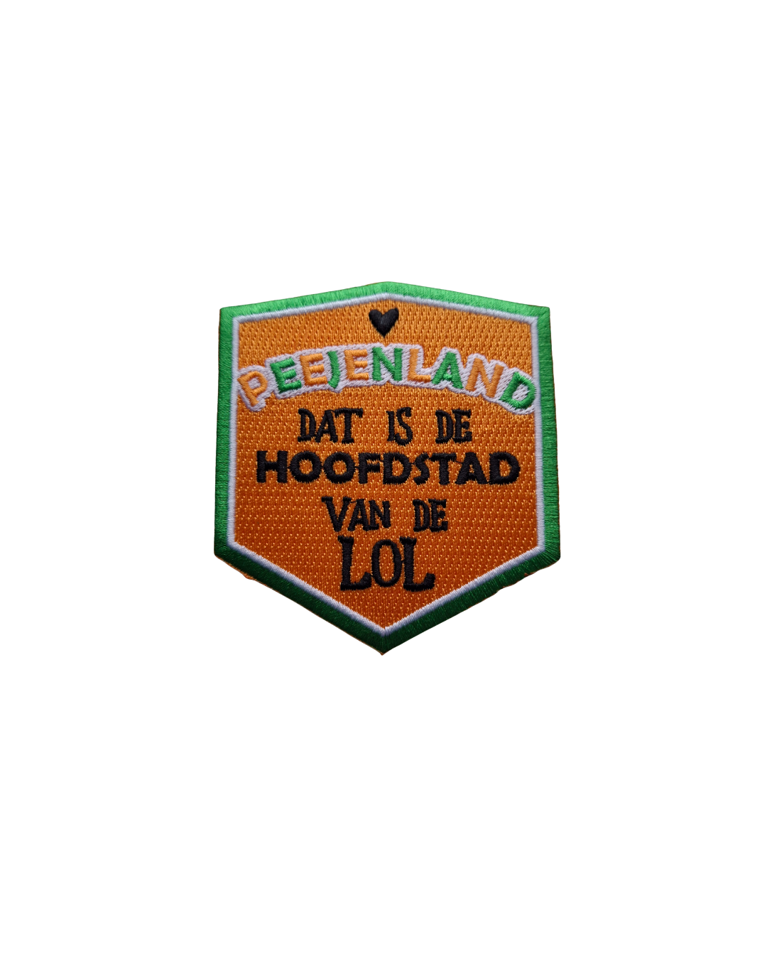 Peejenland dat is de hoofdstad van de lol- embleem