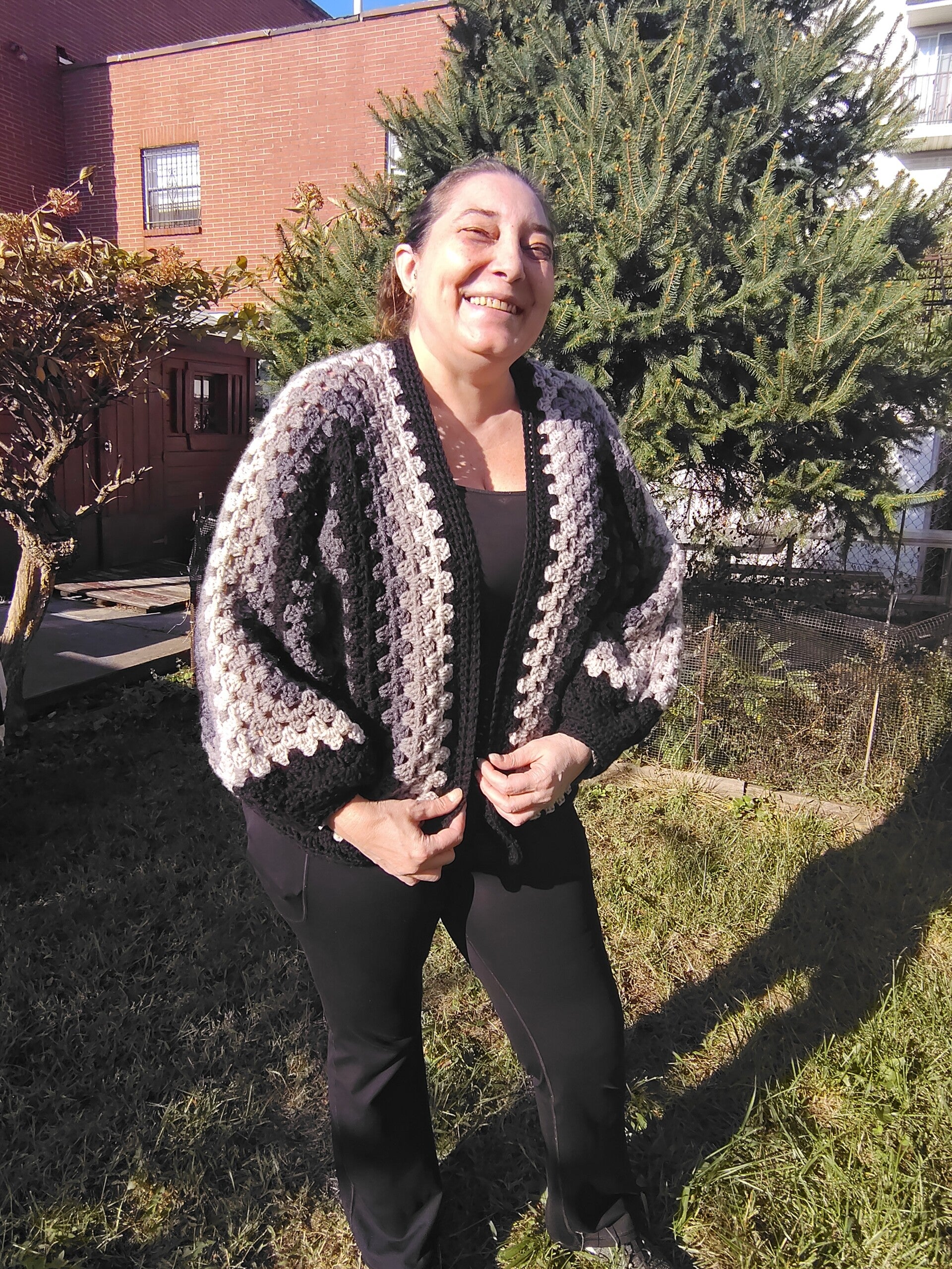 Gray Skies Hexie Cardigan