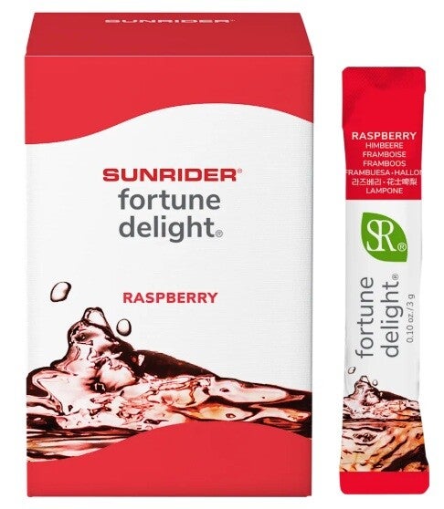 Der ultimative 10-Kalorien Superdrink - Fortune Delight® Geschmack Himbeere