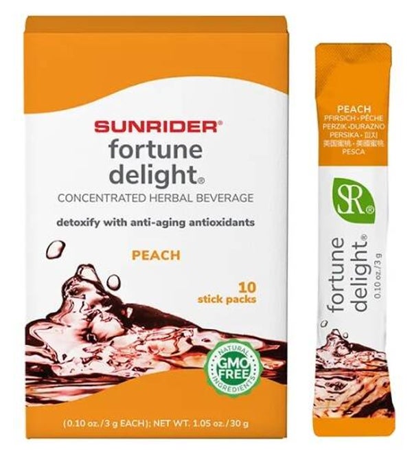 Das natürliche Zaubergetränk aus dem fernen Osten Fortune Delight Geschmack Pfirsisch 10/3 g Sticks