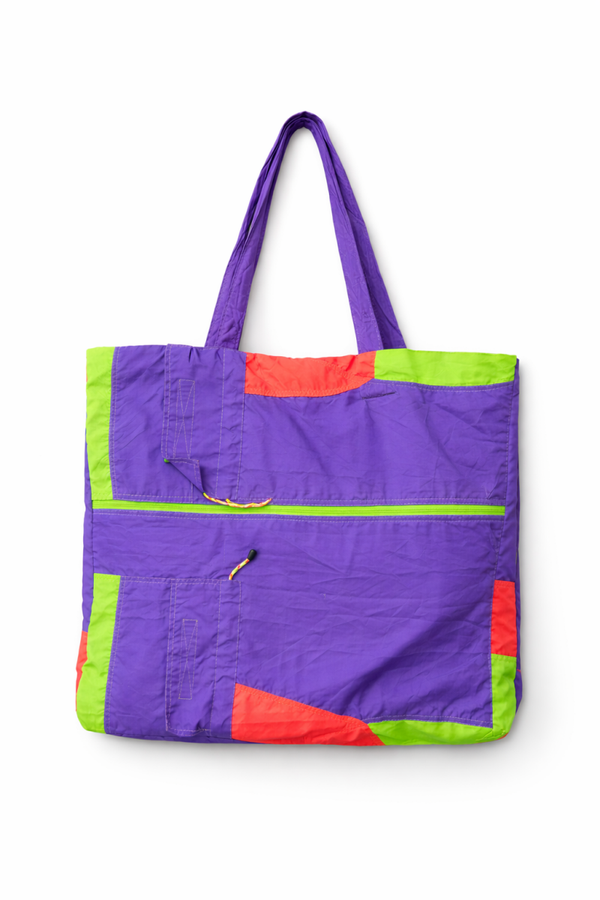 Upcycled windbreaker totebag