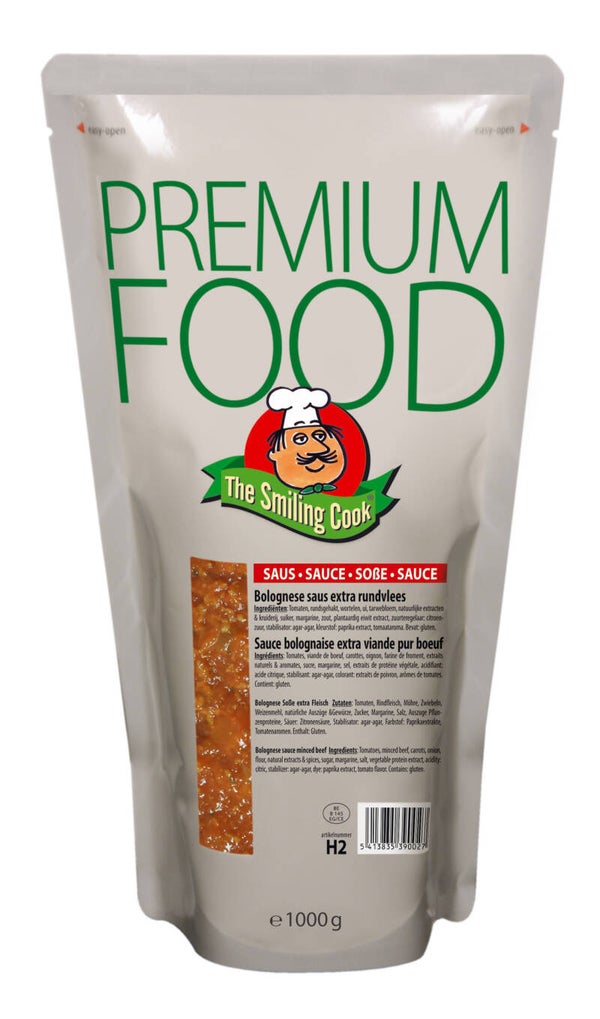 Ref: H2 - bolo saus extra rundvl. (Halal) - 6X2.5kg