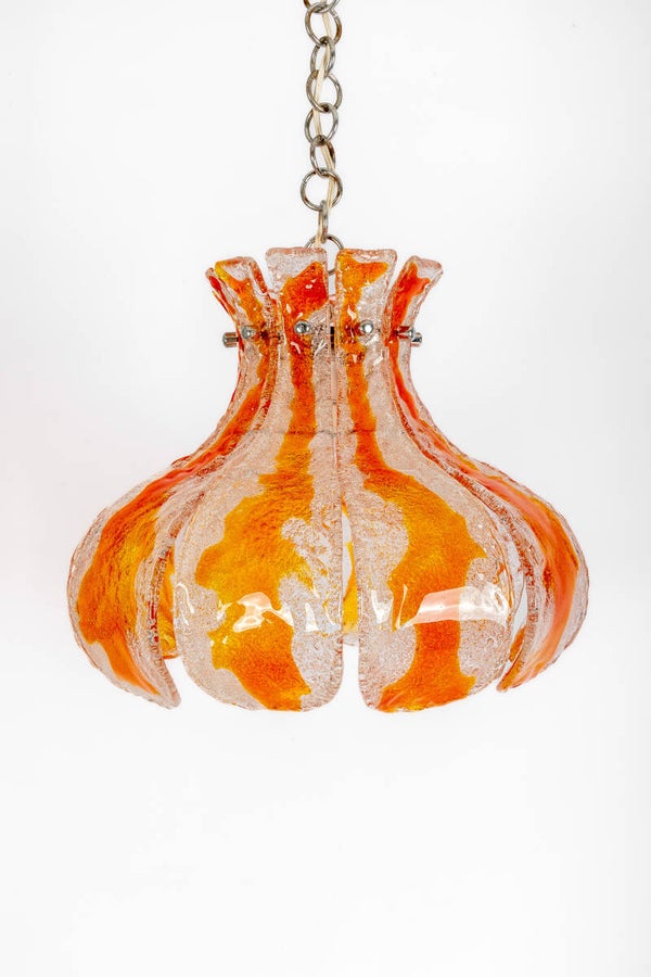 Vintage italian Mazzega or Vistosi ceiling chandelier