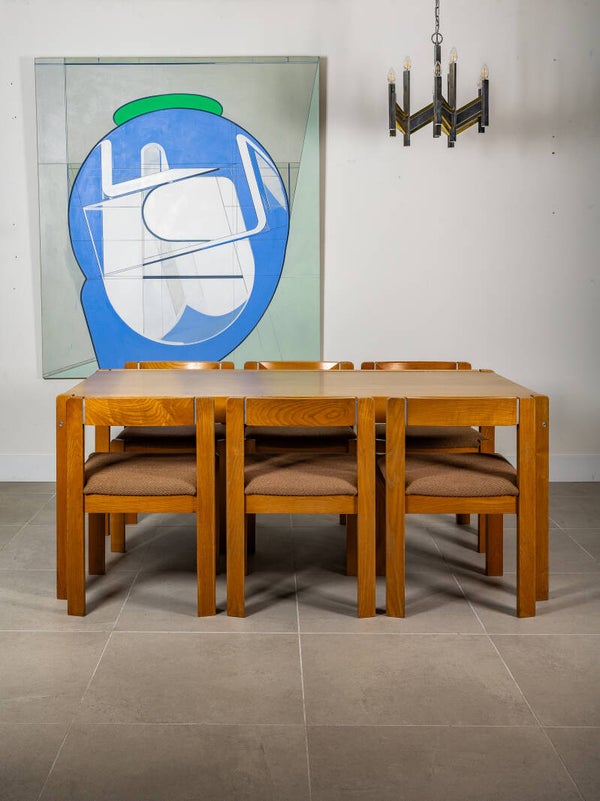 Interlübke 1980's dining set in ash wood