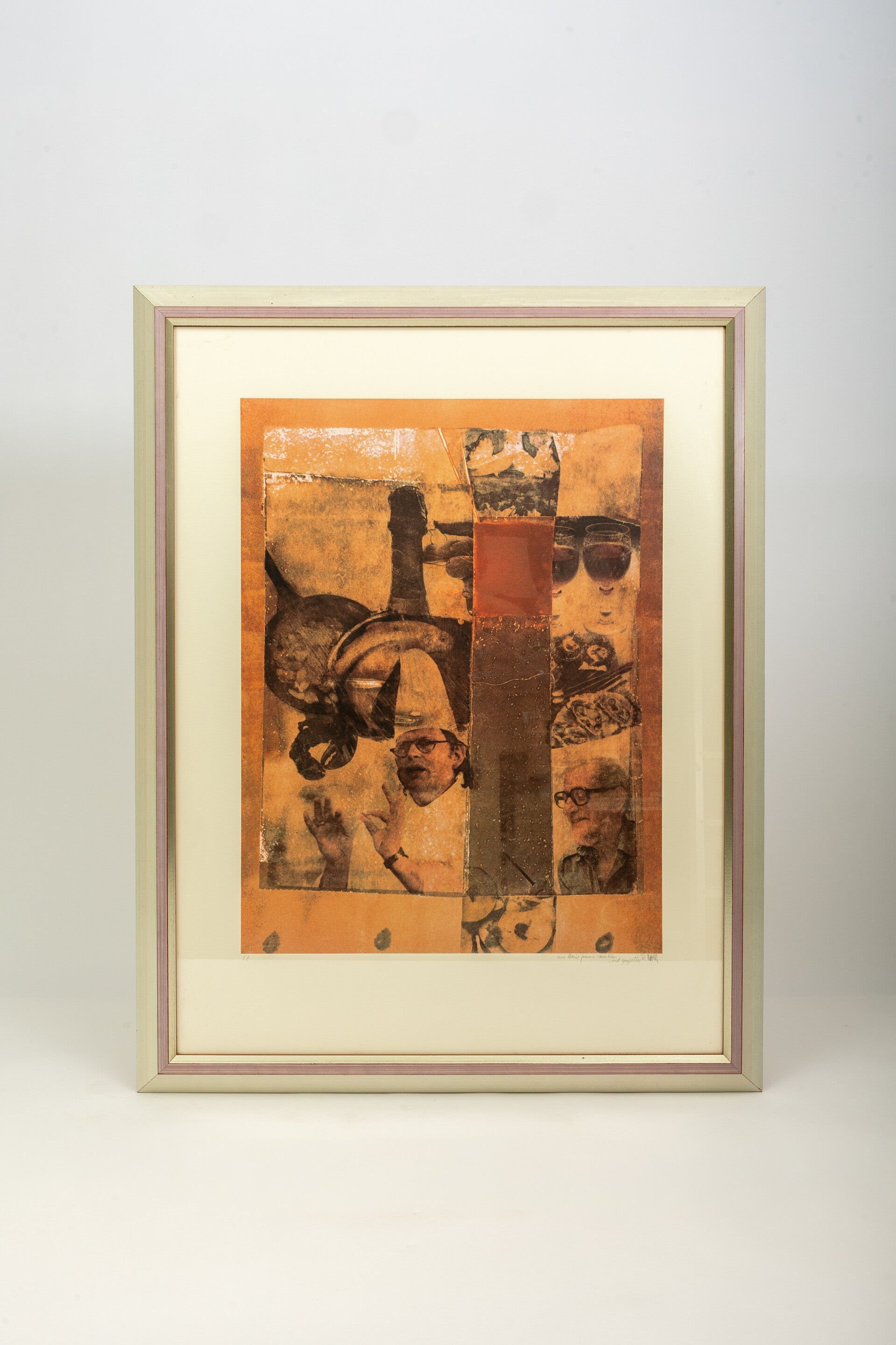 Pol Mara (1920-1998): Zeefdruk E.A "Ambiance culinaire"