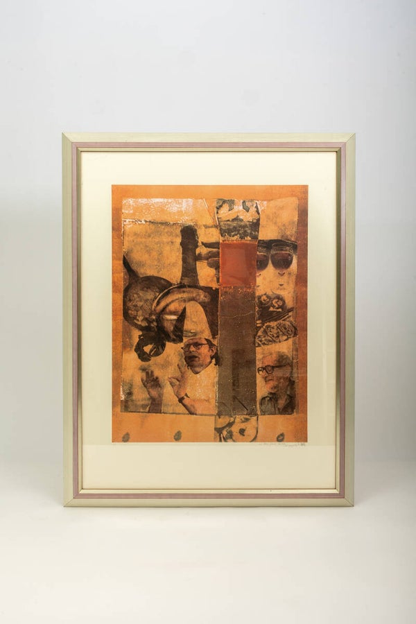 Pol Mara (1920-1998): Zeefdruk E.A "Ambiance culinaire"