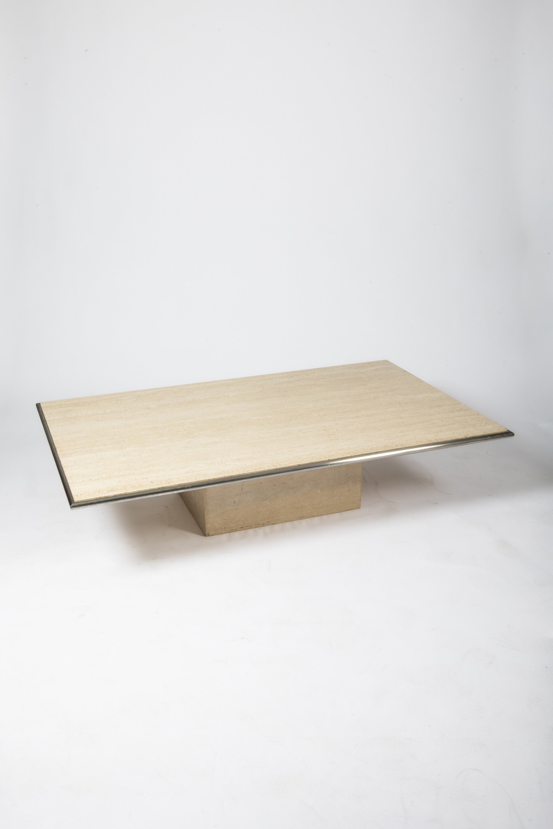 Mid-century travertine coffee table
